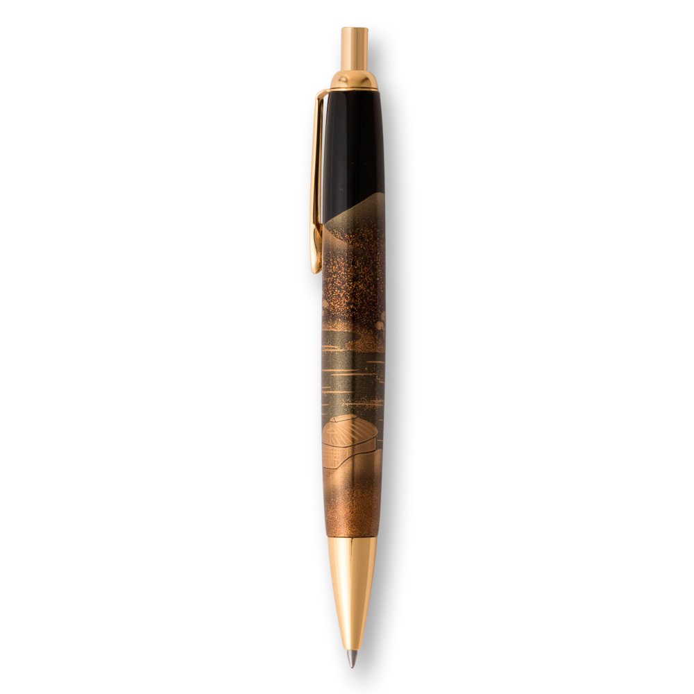 Amazon.co.jp: 輪島塗 ボールペン 黒 山水蒔絵 WA4-6 : 文房具